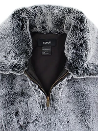 Faux Fur Zip-Up Vest