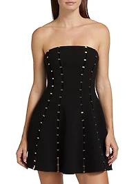 Rossgreen Crepe Strapless Minidress