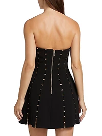 Rossgreen Crepe Strapless Minidress