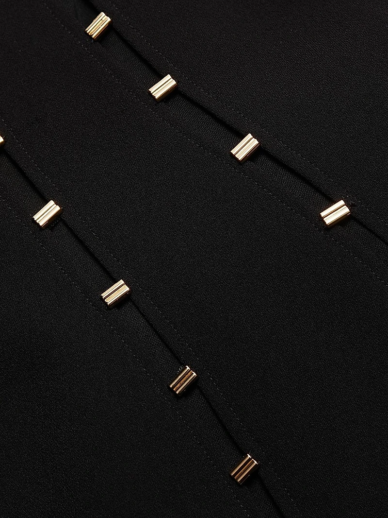 Rossgreen Crepe Strapless Minidress