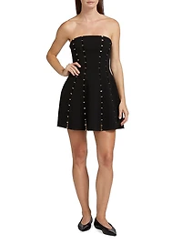 Rossgreen Crepe Strapless Minidress