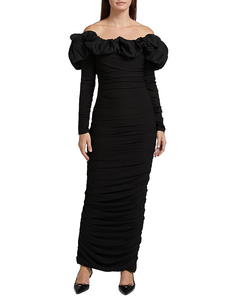 Ambleside Off-The-Shoulder Maxi-Dress