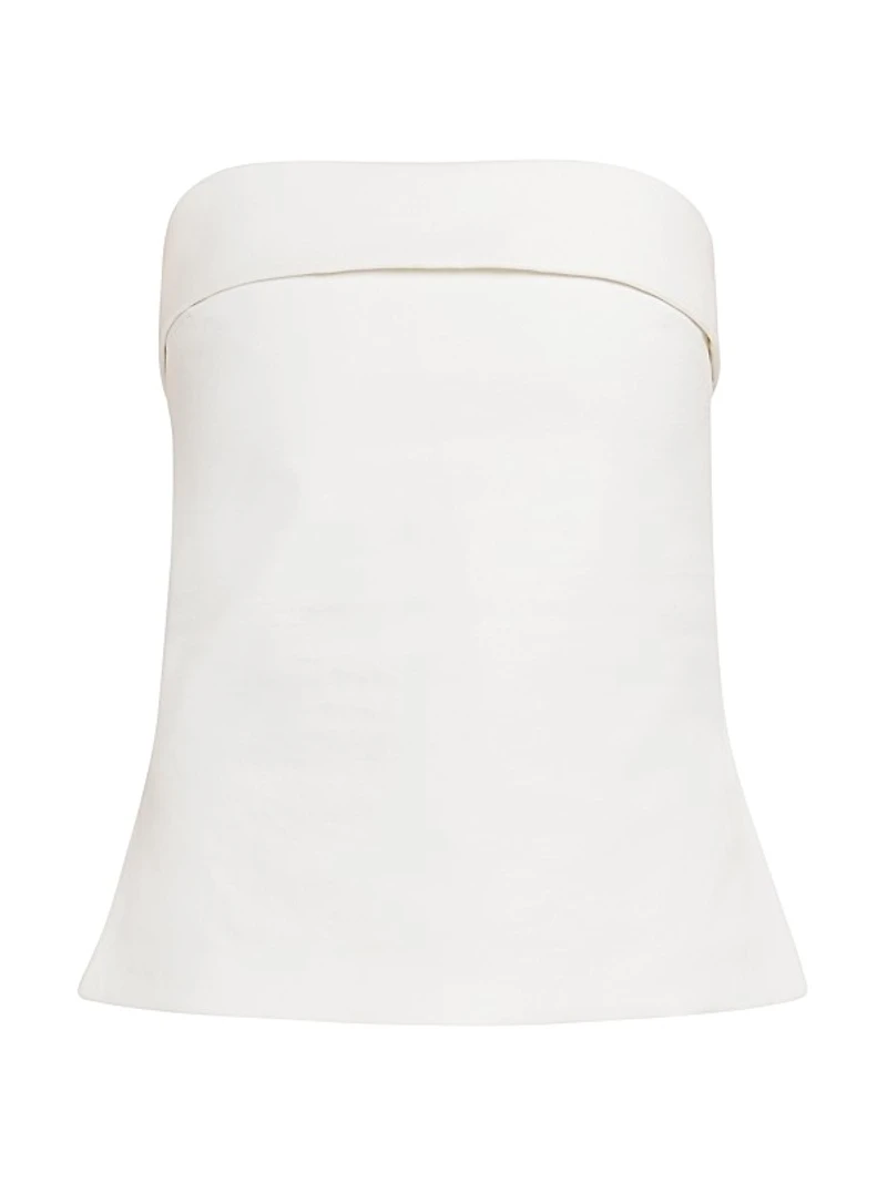 Cecile Cotton Strapless Top