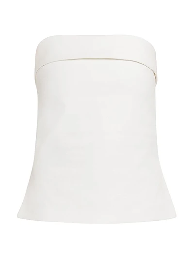 Cecile Cotton Strapless Top