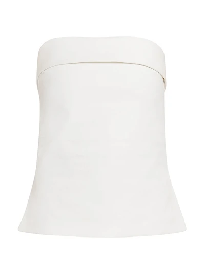 Cecile Cotton Strapless Top