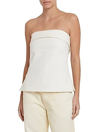 Cecile Cotton Strapless Top