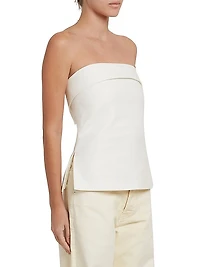 Cecile Cotton Strapless Top
