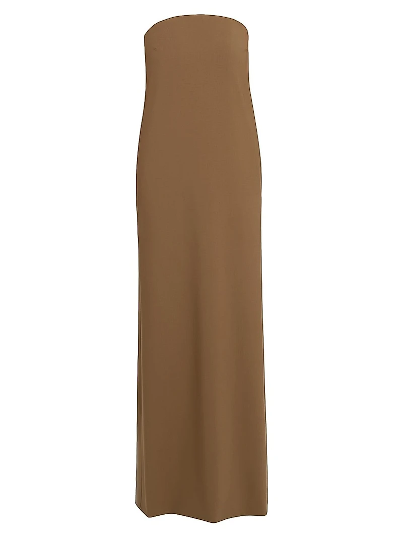 Ayla Wool Strapless Maxi Dress