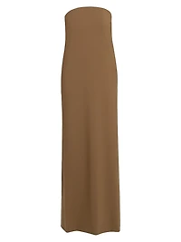 Ayla Wool Strapless Maxi Dress