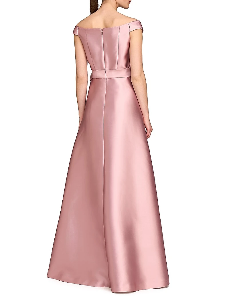 Kitri Mikado Taffeta Fit & Flare Gown