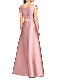 Kitri Mikado Taffeta Fit & Flare Gown