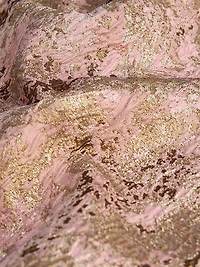 Felix Metallic Abstract Jacquard Column Gown