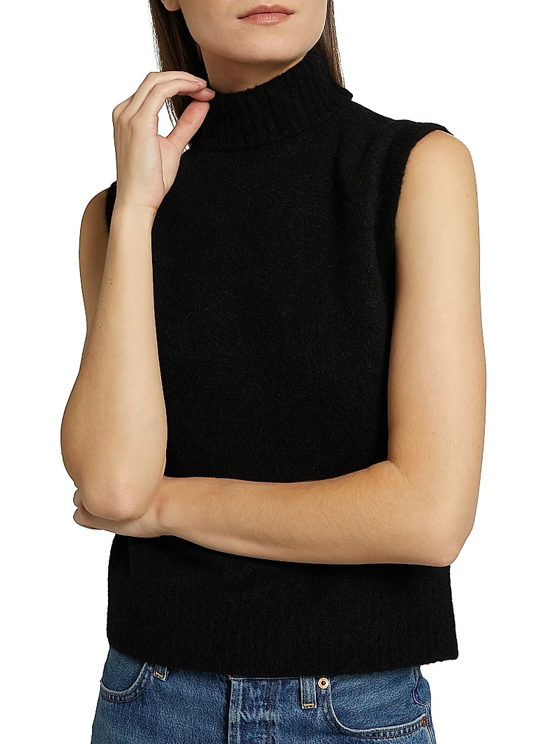 Mapache Mock Turtleneck Top