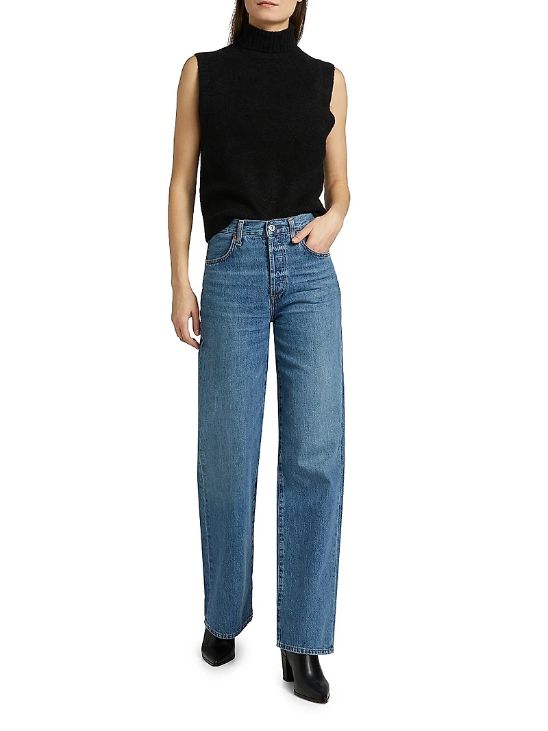 Mapache Mock Turtleneck Top