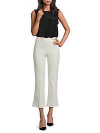 Corduroy Flared Crop Pants