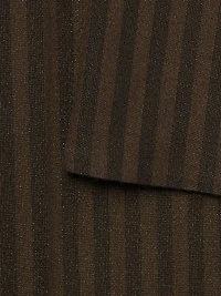 Double-Waist Striped Flare Pants