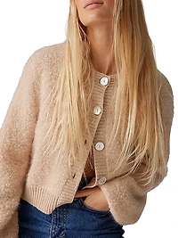Jackson Mohair Bouclé Crop Cardigan