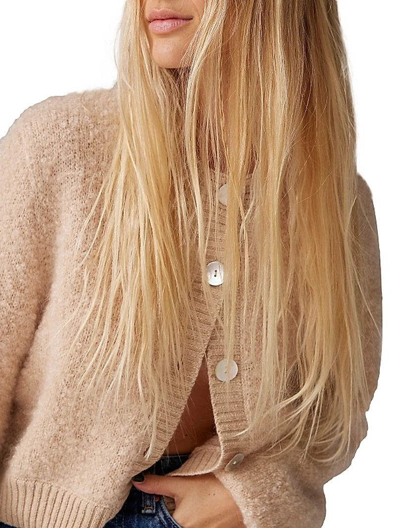 Jackson Mohair Bouclé Crop Cardigan