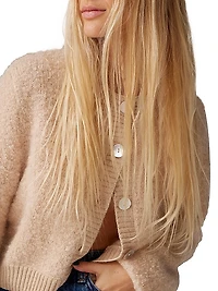 Jackson Mohair Bouclé Crop Cardigan