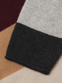 Rainbow Penny V Striped Cashmere Sweater
