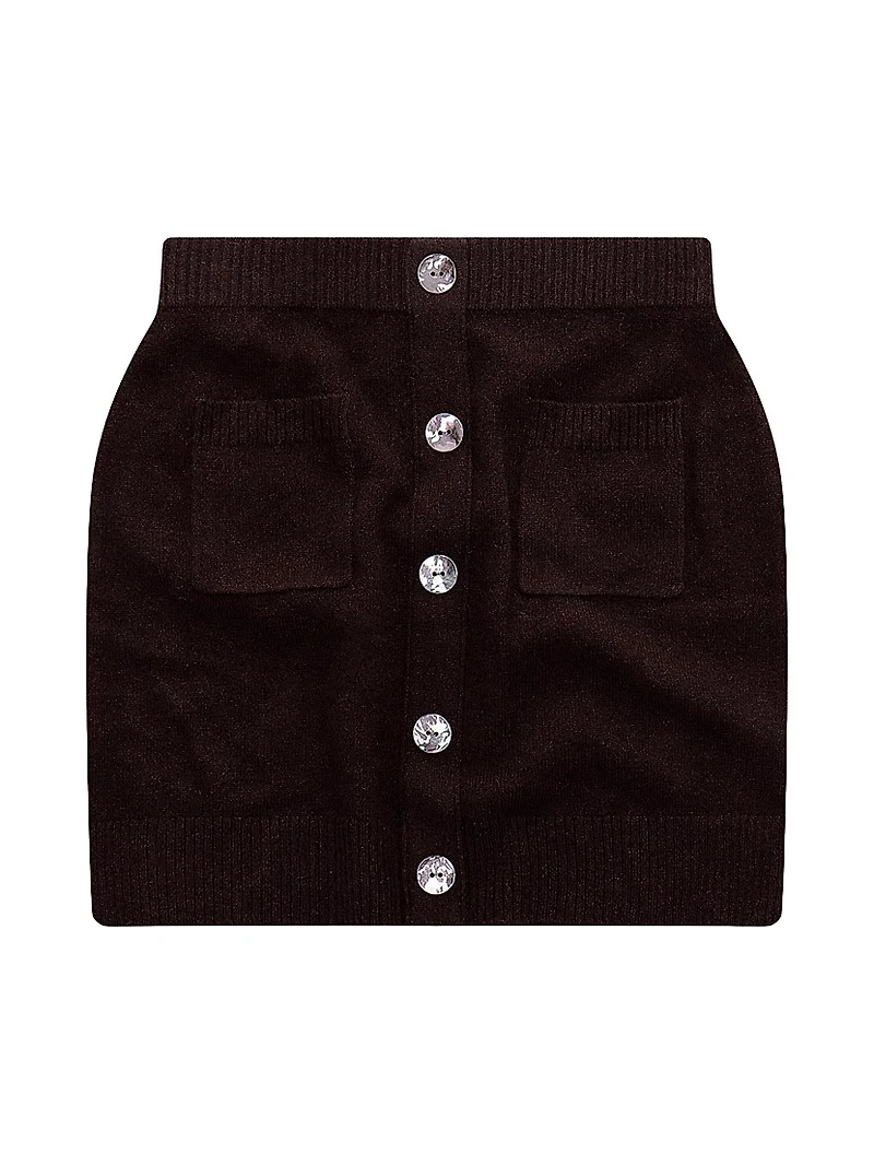 Marvin Knit Cashmere Miniskirt