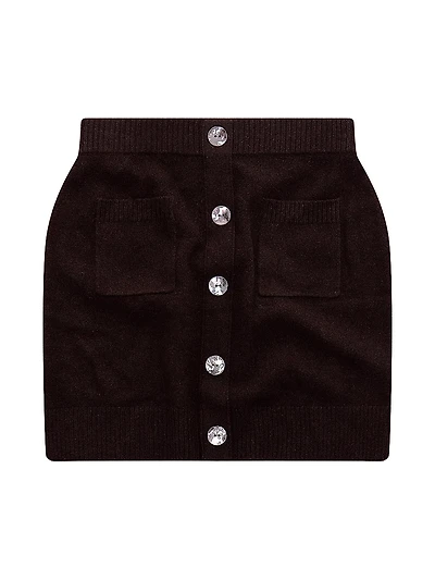 Marvin Knit Cashmere Miniskirt