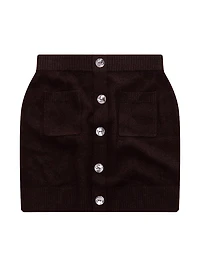 Marvin Knit Cashmere Miniskirt