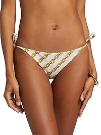 Treasure Print String Bikini Bottom