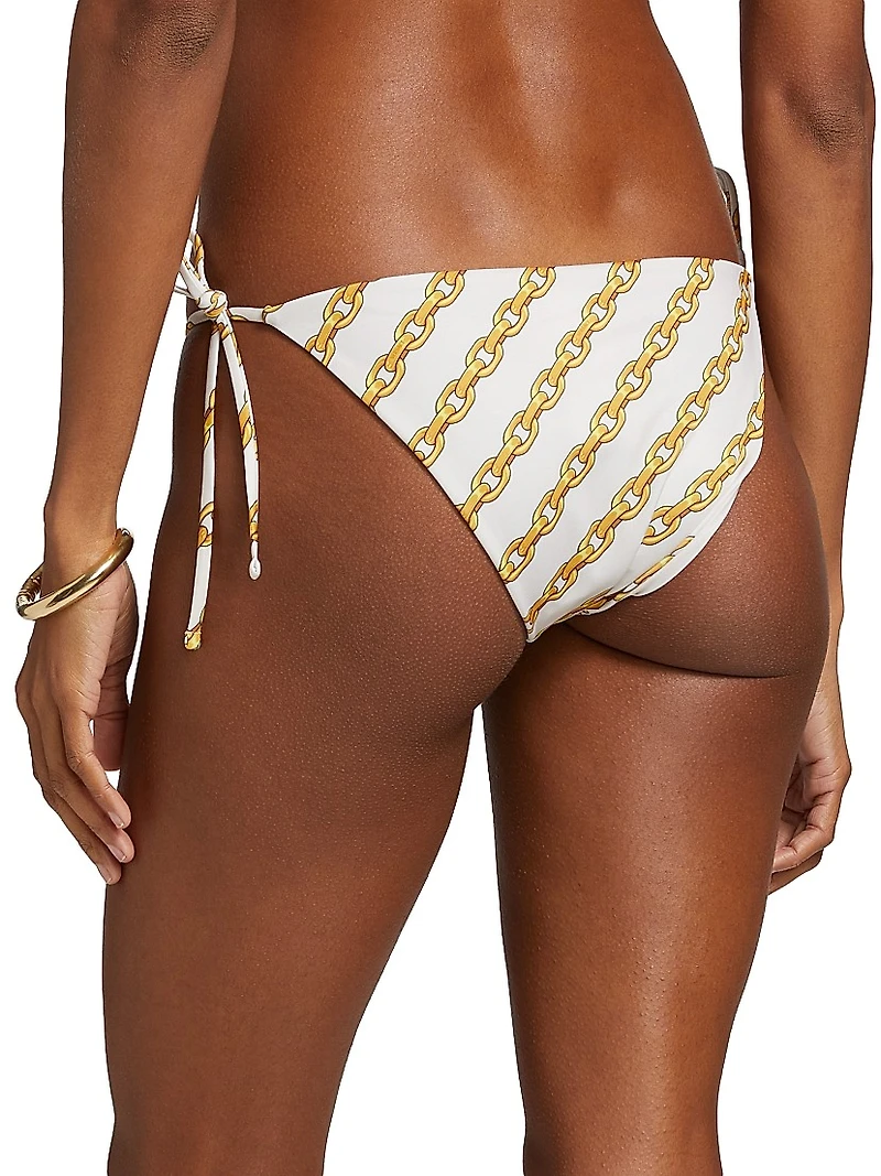 Treasure Print String Bikini Bottom