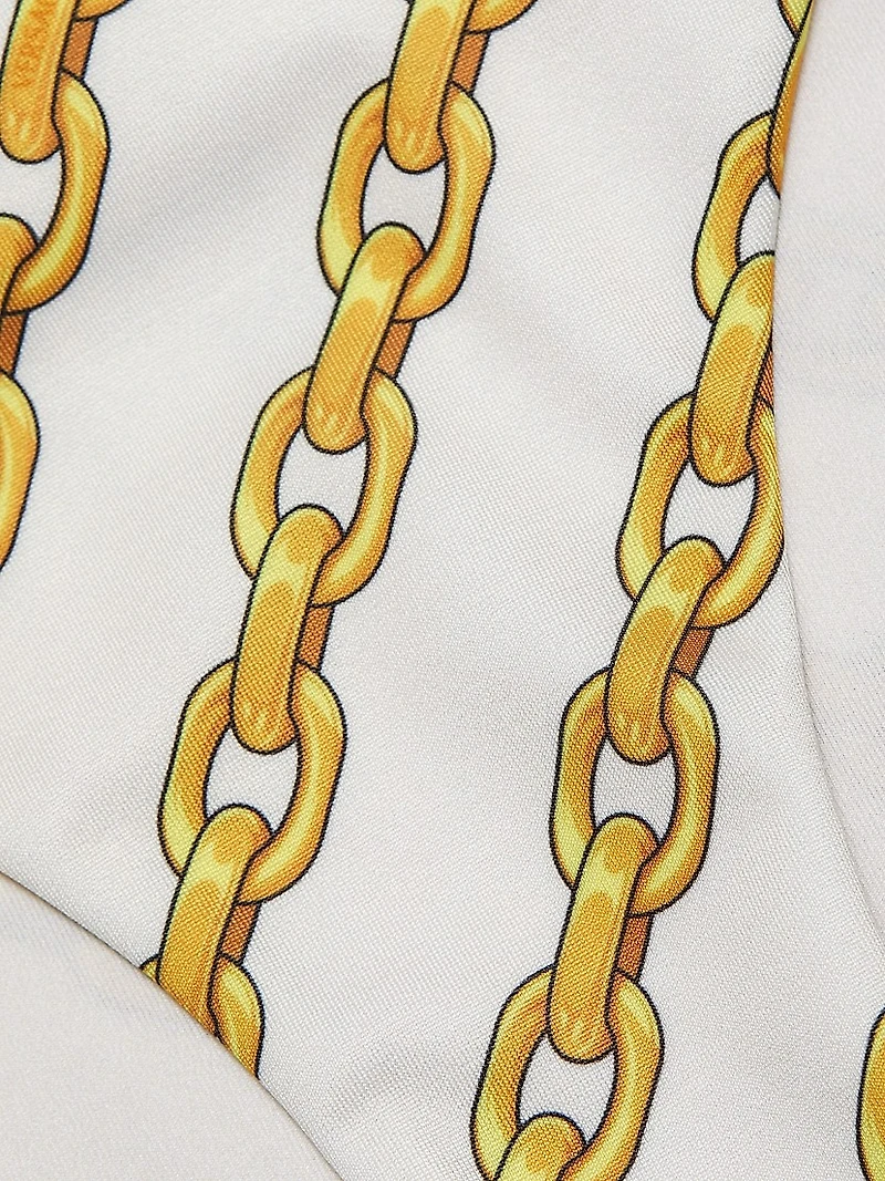 Treasure Print String Bikini Bottom