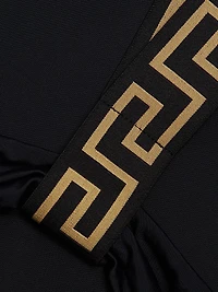 Greek Key Strap One-Piece Swimsuit
