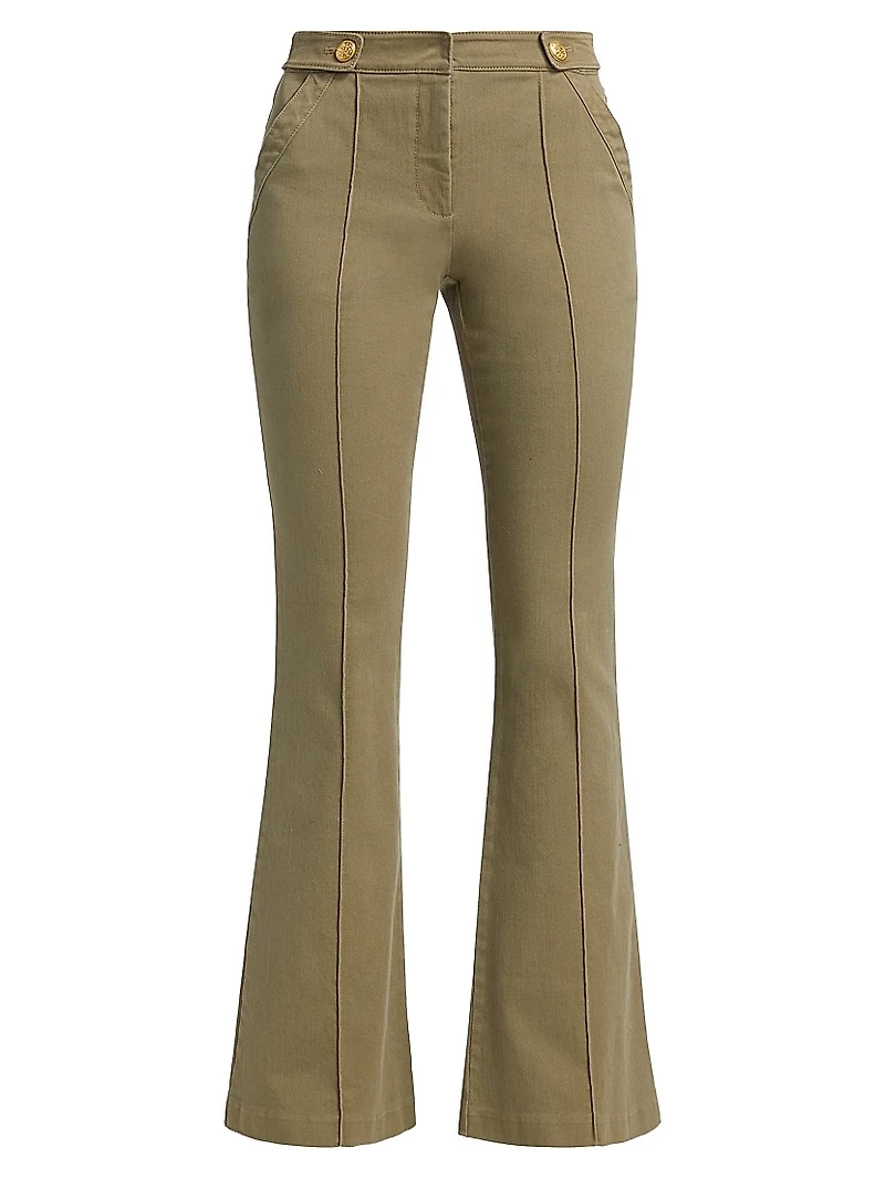 Costella Cotton-Twill Flared Jeans