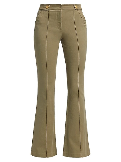 Costella Cotton-Twill Flared Jeans
