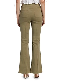Costella Cotton-Twill Flared Jeans