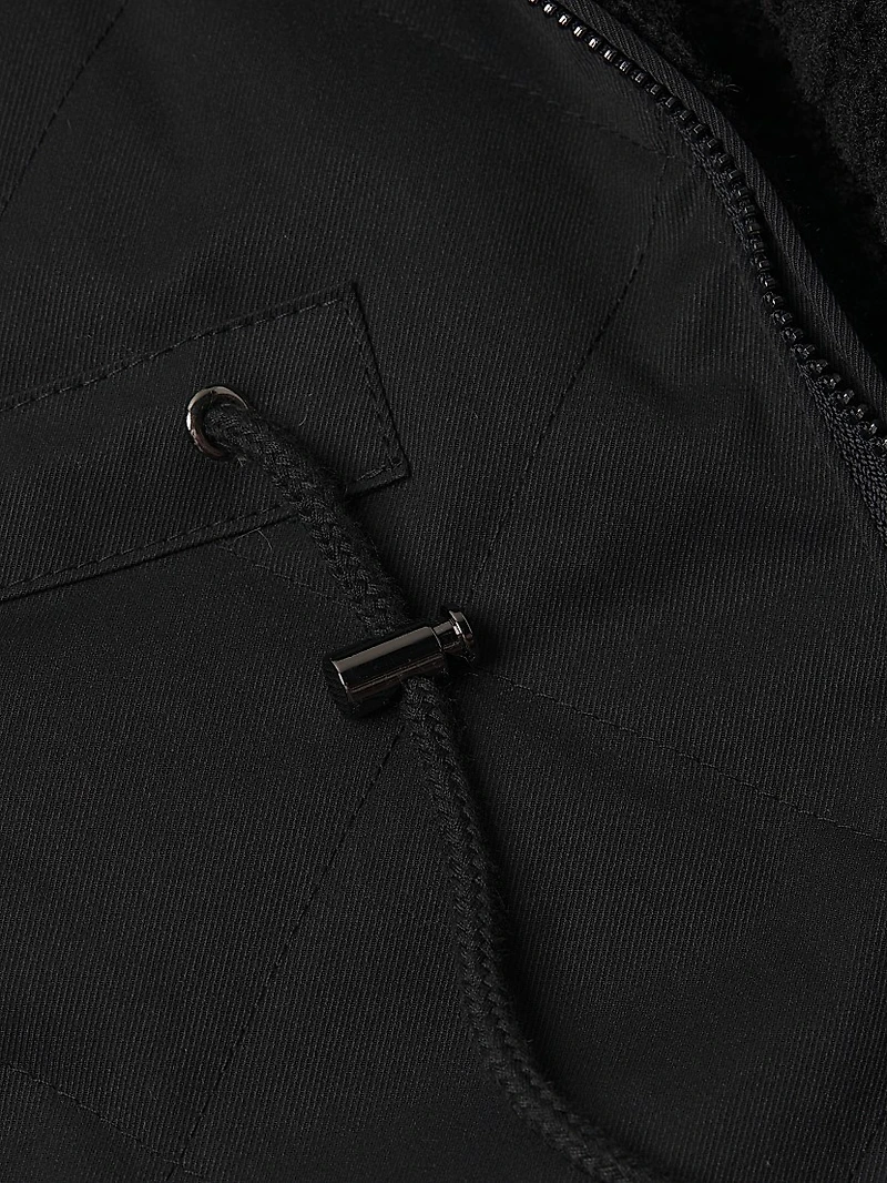 Faux Shearling Reversible Hooded Vest