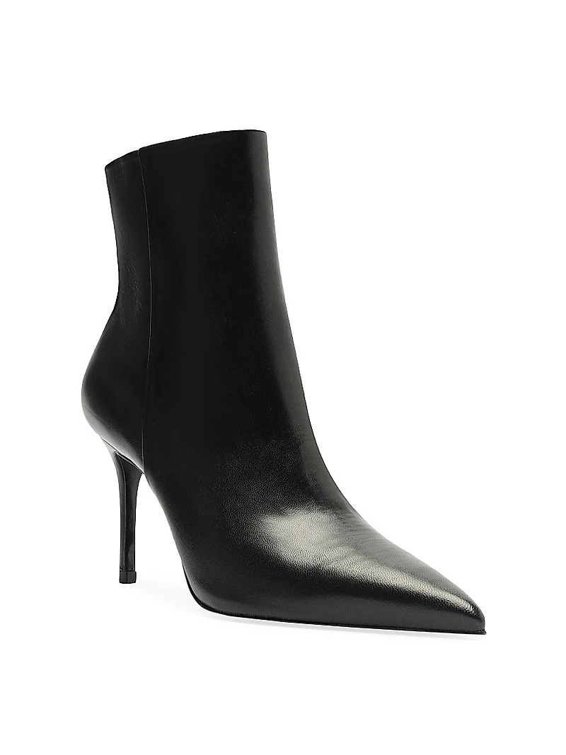 Mikki 85MM Leather Stiletto Booties