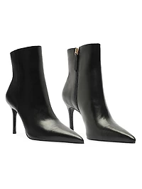 Mikki 85MM Leather Stiletto Booties