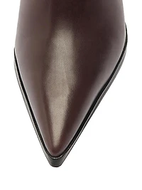 Mikki 85MM Block-Heel Leather Boots