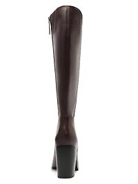 Mikki 85MM Block-Heel Leather Boots