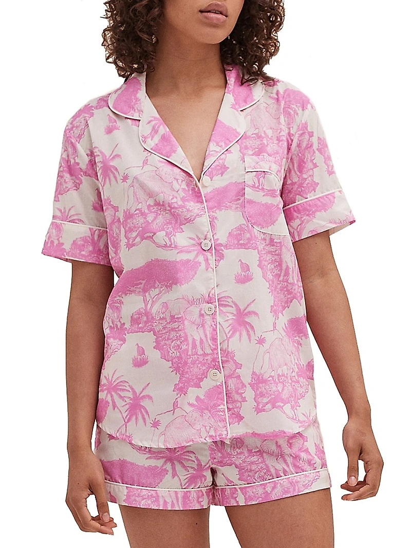 Loxodonta Toile Short Pajama Set