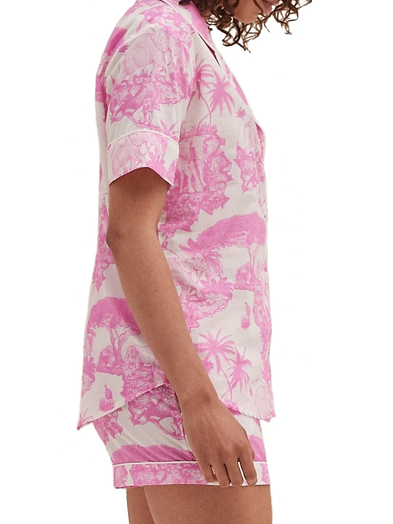 Loxodonta Toile Short Pajama Set