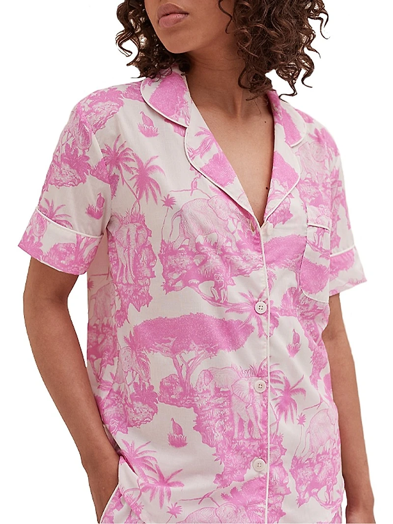 Loxodonta Toile Short Pajama Set