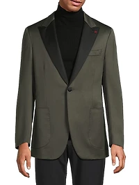 Single-Breasted Wool Sport Jacket