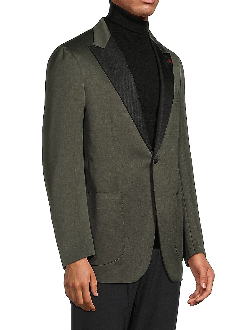 Single-Breasted Wool Sport Jacket