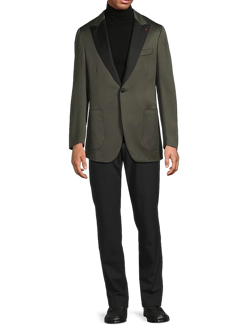 Single-Breasted Wool Sport Jacket