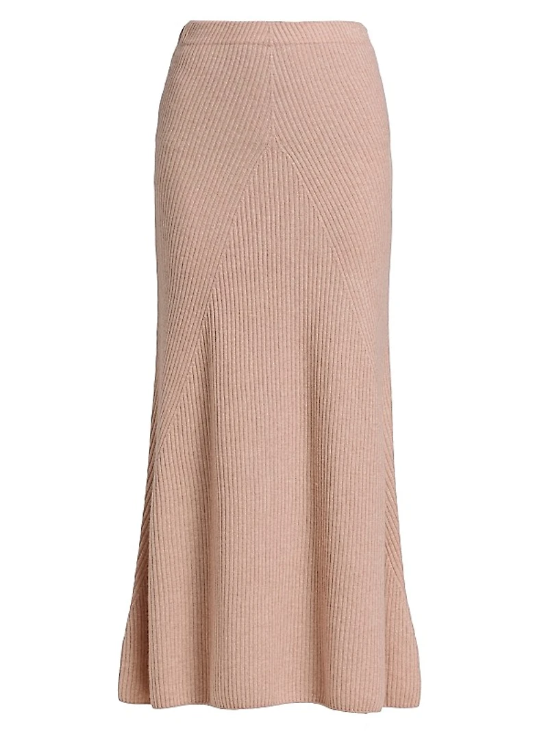 Cashmere-Wool Maxi Skirt
