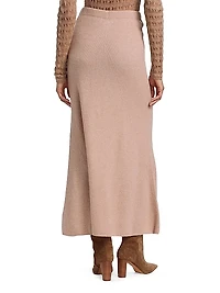 Cashmere-Wool Maxi Skirt