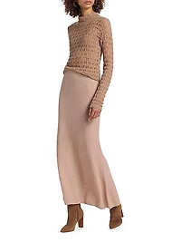 Cashmere-Wool Maxi Skirt