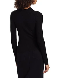 Wool-Cashmere Reversible Sweater