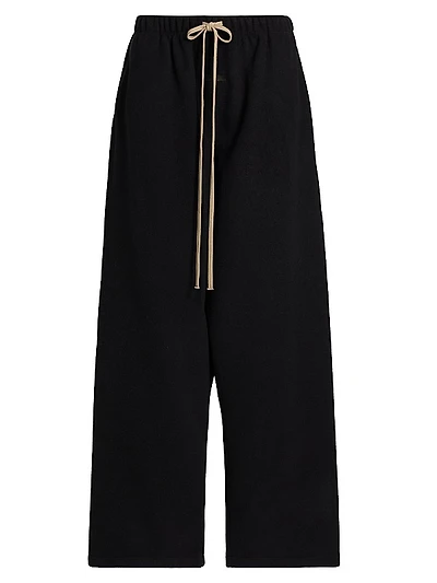 Brushed Relaxed-Fit Straight-Leg Sweatpants